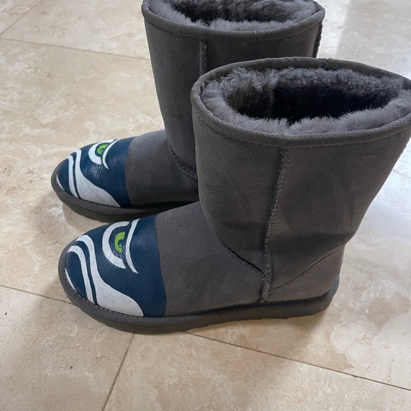 Uggs Custom Seattle Seahawks Boots - Picture 8 of 9